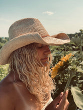 Load image into Gallery viewer, The Mesa - Raffia Cowboy Hat - Natural