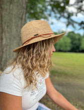 Load image into Gallery viewer, The Nash - Raffia Hat Natural