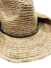 Load image into Gallery viewer, The Dallas - Raffia/Gold Cowboy Hat