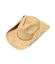 Load image into Gallery viewer, The Durango - Raffia cowboy Hat