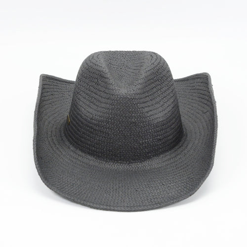The Knox-Packable Straw Cowboy Hat Black