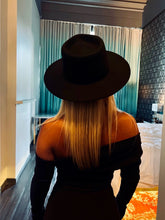 Load image into Gallery viewer, The Tucson Wool Fedora Hat - Black