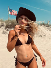 Load image into Gallery viewer, The Bryson - Packable Straw Hat Black