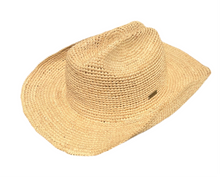 Load image into Gallery viewer, The Levi - Raffia Cowboy Hat