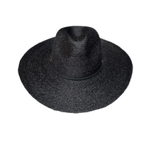 Load image into Gallery viewer, The Skyler - Raffia Lifeguard Hat - Black
