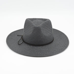 The Bryson - Packable Straw Hat Black