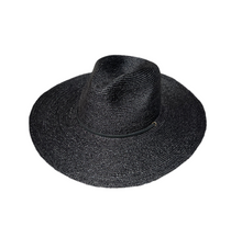 Load image into Gallery viewer, The Skyler - Raffia Lifeguard Hat - Black