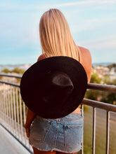 Load image into Gallery viewer, The Skyler - Raffia Lifeguard Hat - Black