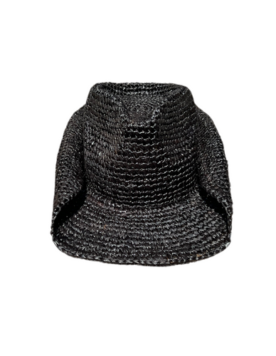 The Mesa - Raffia Cowboy Hat - Black