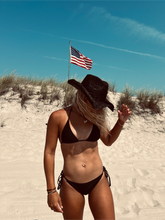 Load image into Gallery viewer, The Mesa - Raffia Cowboy Hat - Black