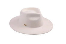 Load image into Gallery viewer, The Blaze Wool Fedora Hat - Ivory