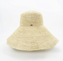 Load image into Gallery viewer, The Wide Brim Bucket - Raffia Hat