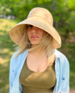 The Bucket- Raffia Hat