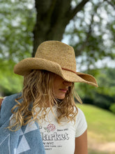 Load image into Gallery viewer, The Dallas - Raffia Fedora Hat