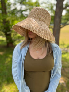 The Bucket- Raffia Hat