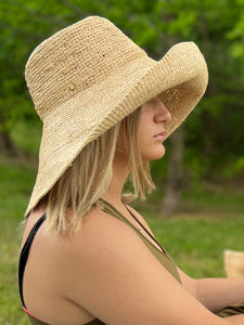 The Wide Brim Bucket - Raffia Hat