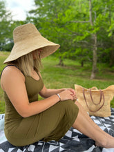 Load image into Gallery viewer, The Wide Brim Bucket - Raffia Hat