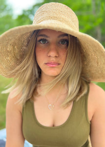 The Wide Brim Bucket - Raffia Hat