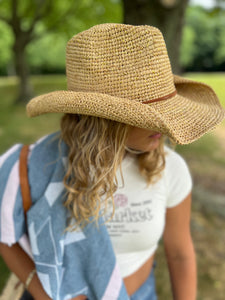 The Dallas - Raffia Fedora Hat