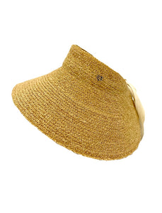 The Nora - Raffia Visor - Natural