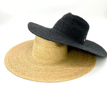 Load image into Gallery viewer, The Austin - Raffia Fedora Hat - Black