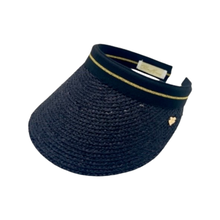 Load image into Gallery viewer, The Mika - Raffia Visor Black