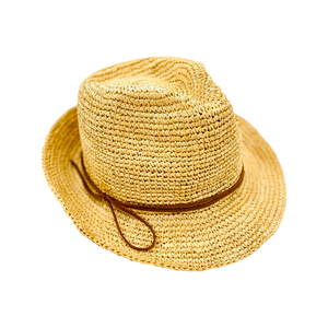 The Santa Fe - Raffia Fedora Hat